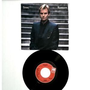 Sting Russians Promo 45 with Picture Sleeve Same Track Both Sides 1985 Pop Rock
